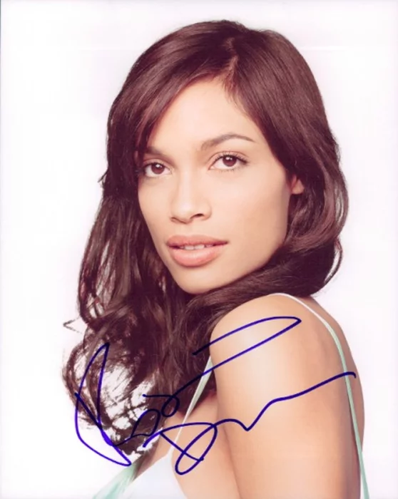 Rosario Dawson autograph