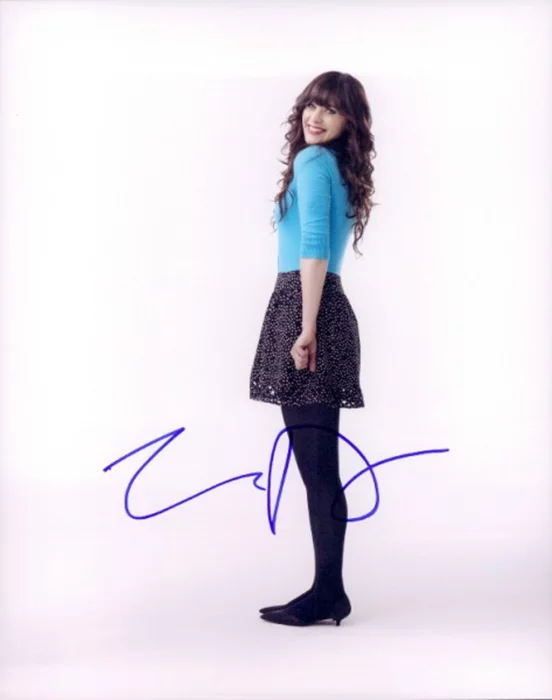 Zooey Deschanel autograph