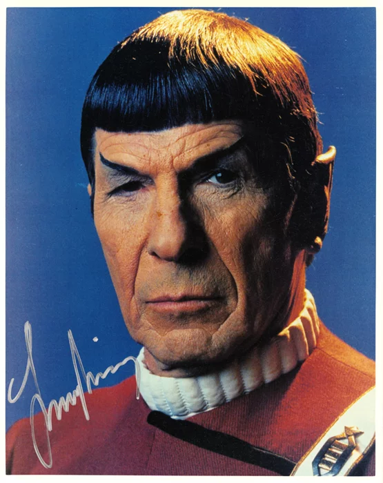 Leonard Nimoy autograph