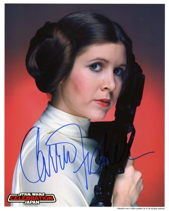 Carrie Fisher autograph