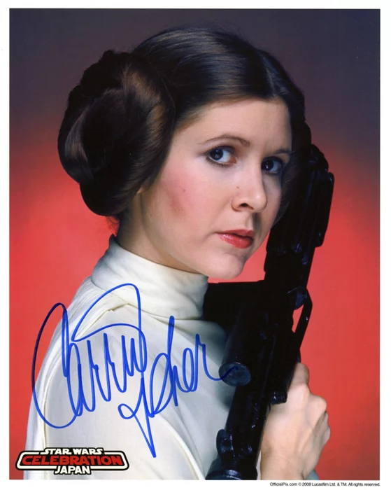 Carrie Fisher autograph