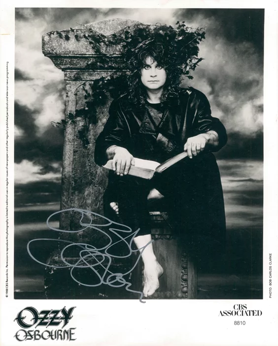 Ozzy Osbourne autograph