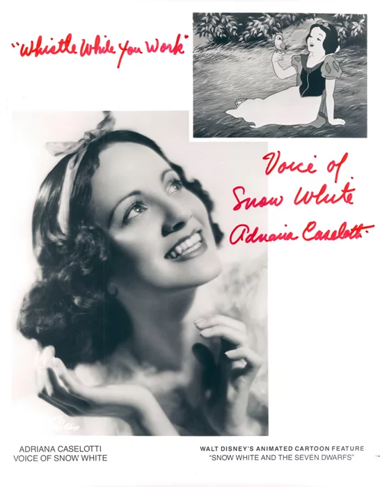 Adriana Caselotti autograph