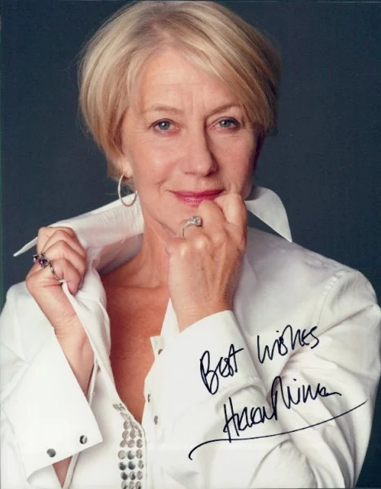 Helen Mirren autograph