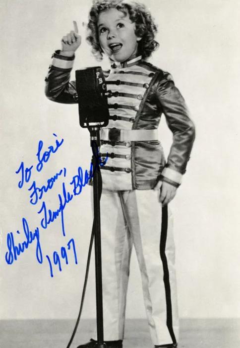 Shirley Temple autograph