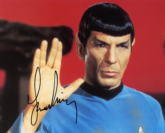 Leonard Nimoy autograph