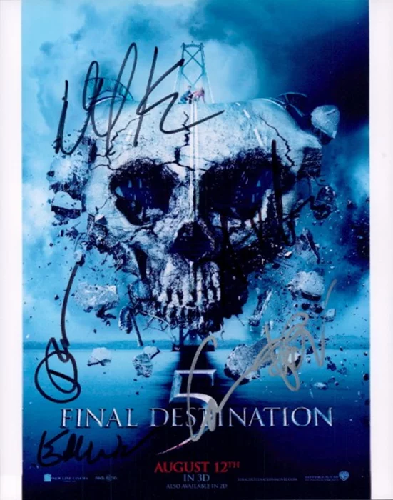 Final Destination 5 autograph