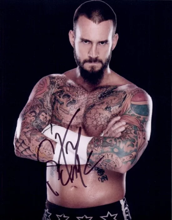 C.M. Punk autograph