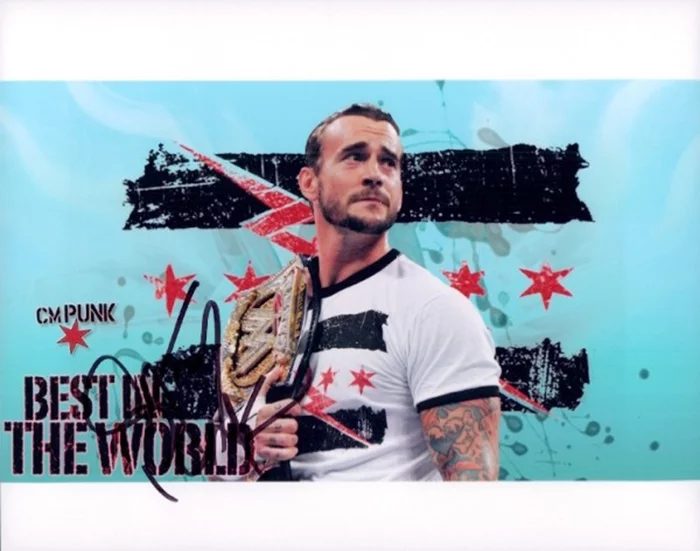 C.M. Punk autograph
