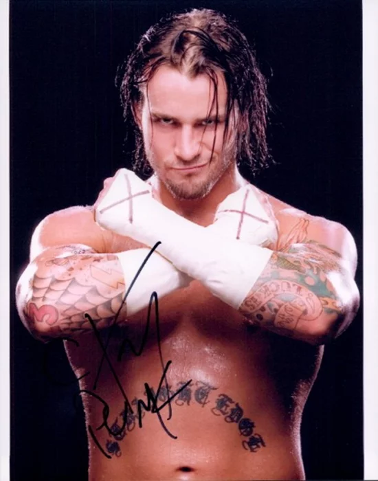 C.M. Punk autograph