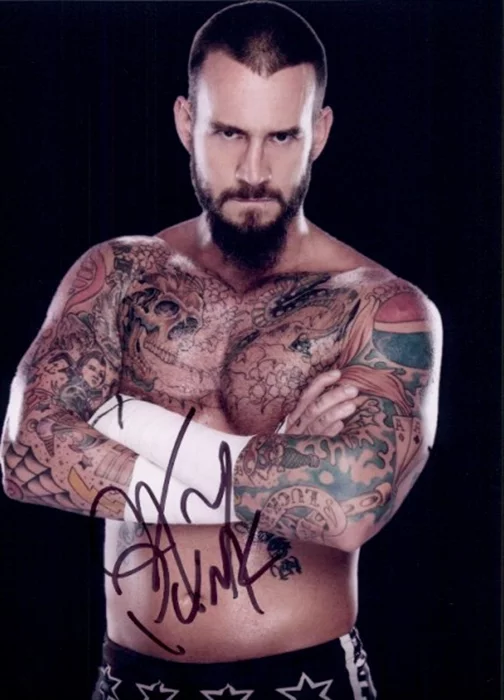 C.M. Punk autograph