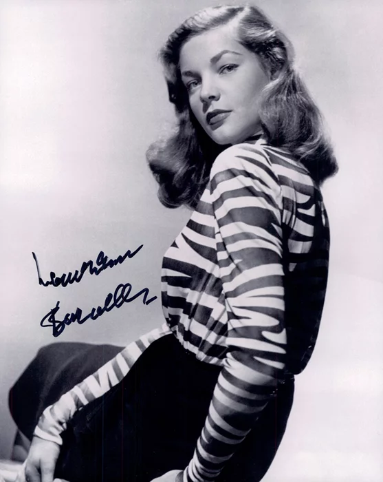 Lauren Bacall autograph