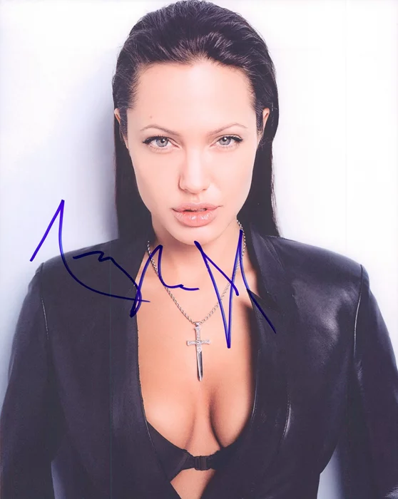 Angelina Jolie autograph