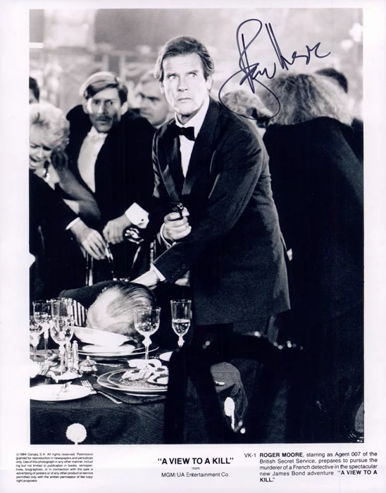 Roger Moore autograph