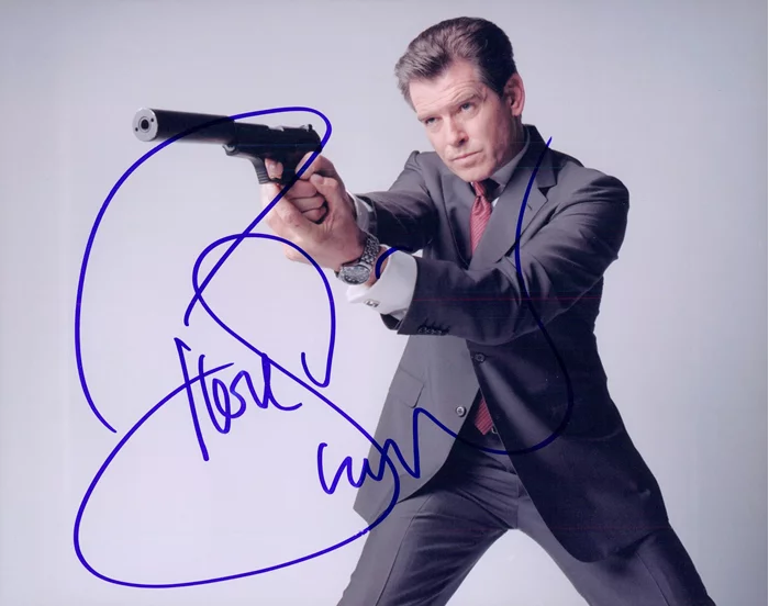 Pierce Brosnan autograph
