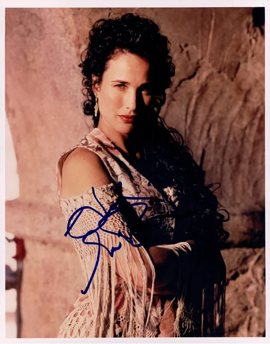 Andie MacDowell autograph