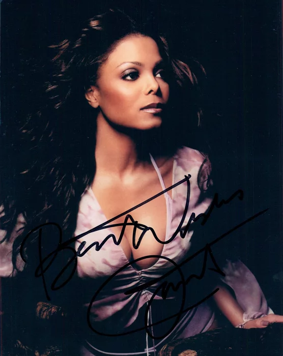 Janet Jackson autograph