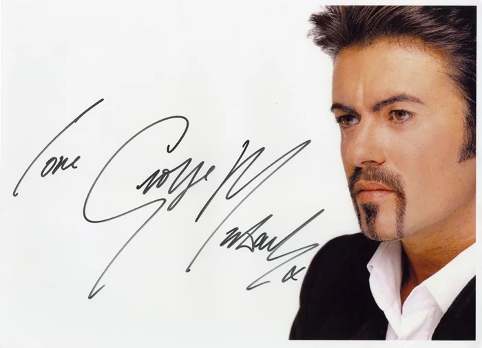 George Michael autograph