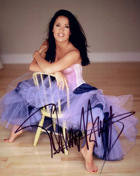 Salma Hayek autograph