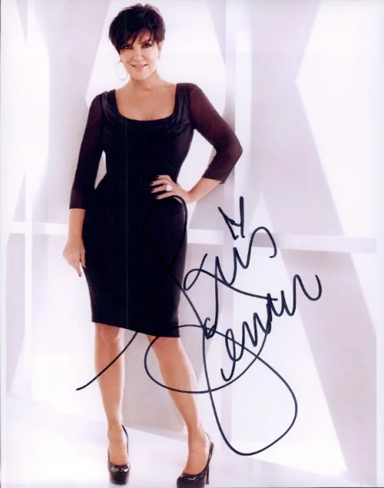 Kris Jenner autograph