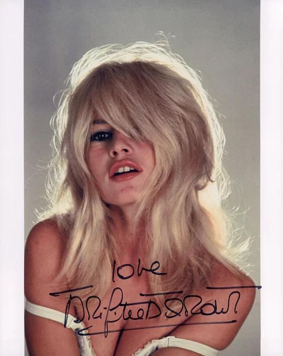 Brigitte Bardot autograph