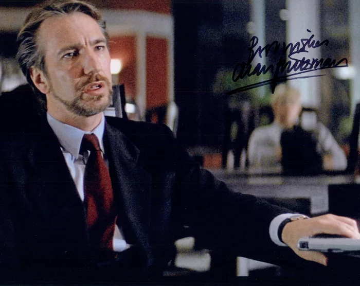 Alan Rickman autograph