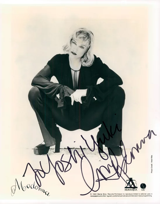Madonna autograph