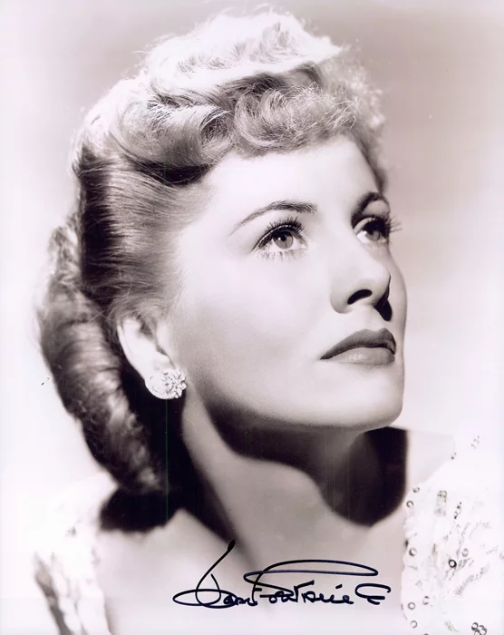 Joan Fontaine autograph