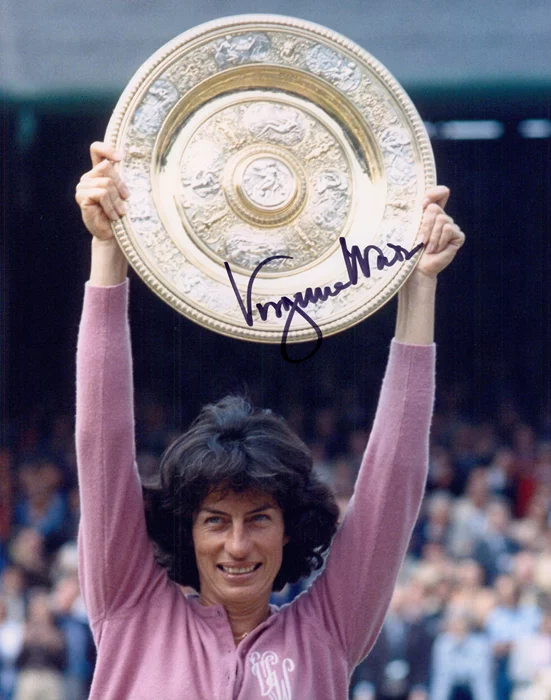 Virginia Wade autograph