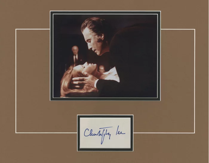 Christopher Lee autograph