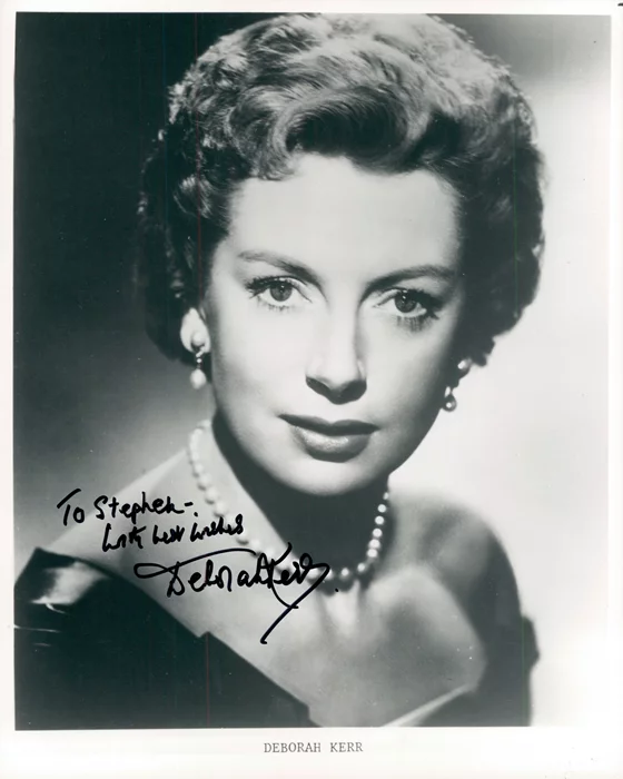 Deborah Kerr autograph