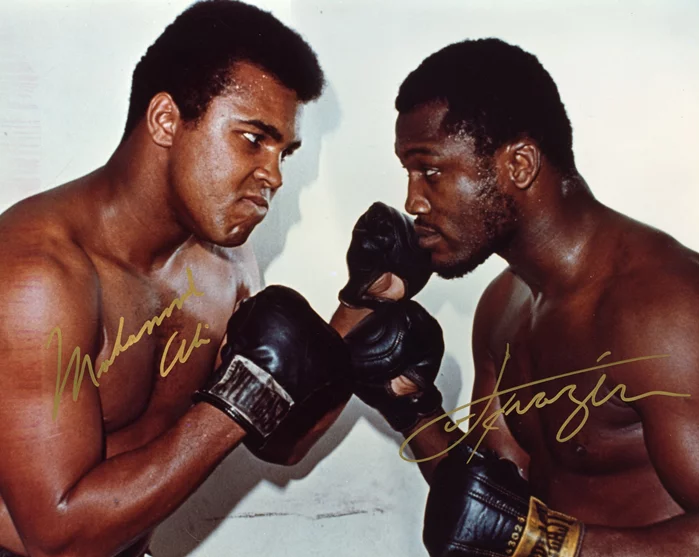 Ali and Frazier autograph