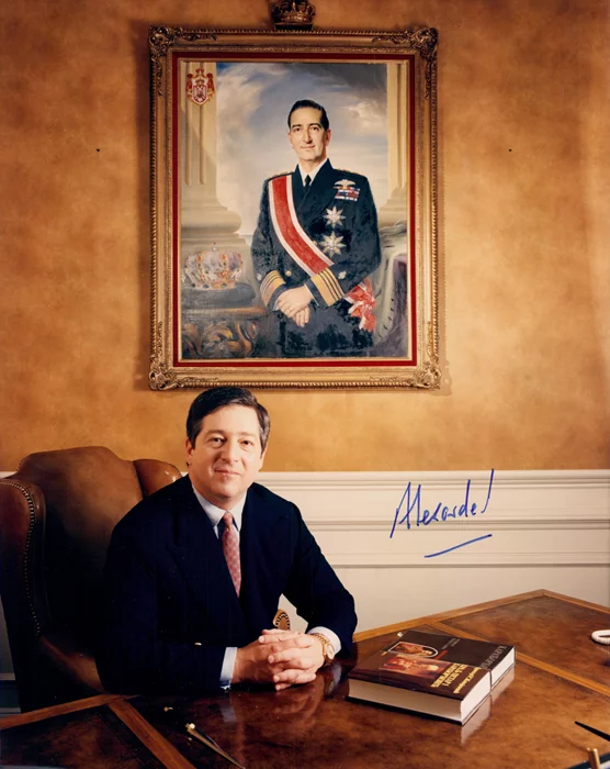 Crown Prince Alexander of Yugoslavia autograph