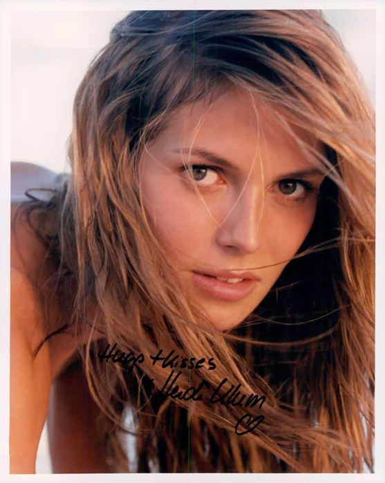 Heidi Klum autograph