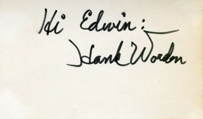 Hank Worden autograph