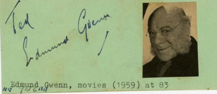 Edmund Gwenn autograph