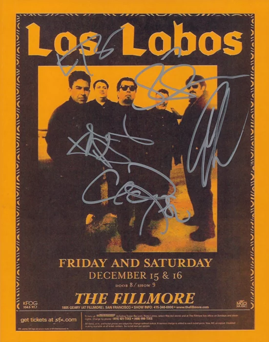 Los Lobos autograph