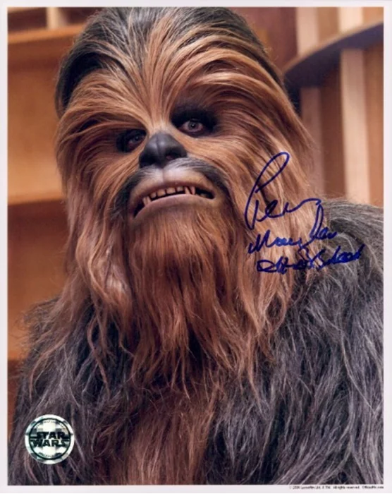 Peter Mayhew autograph