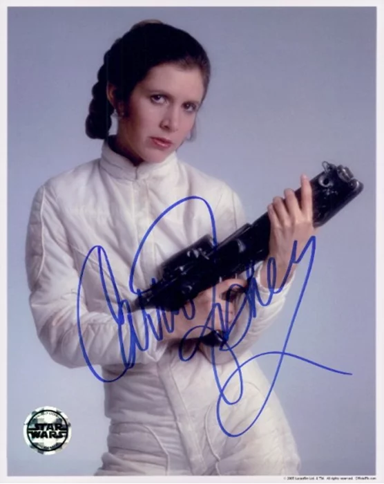 Carrie Fisher autograph