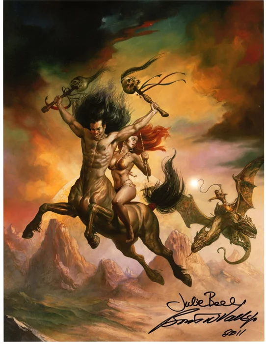 Boris Vallejo & Julie Bell autograph