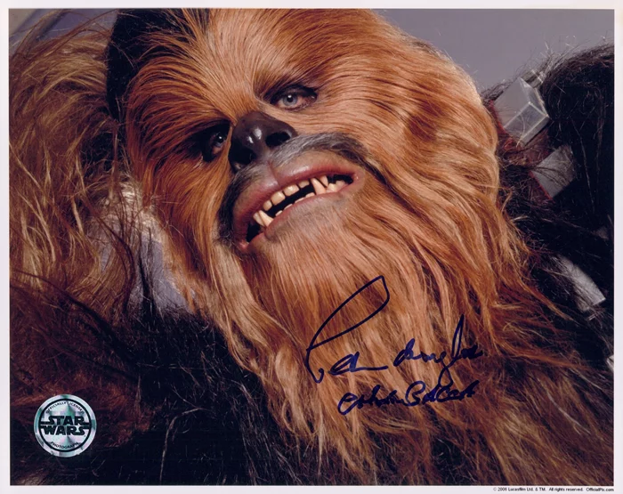 Peter Mayhew autograph