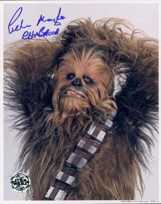 Peter Mayhew autograph