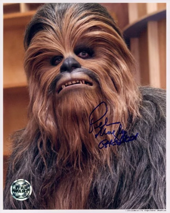 Peter Mayhew autograph