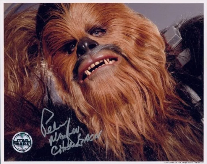 Peter Mayhew autograph
