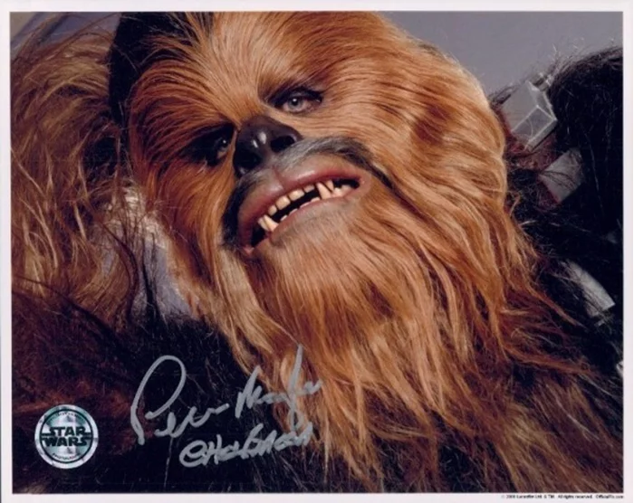 Peter Mayhew autograph