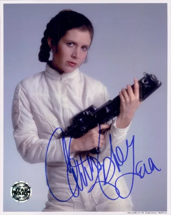 Carrie Fisher autograph