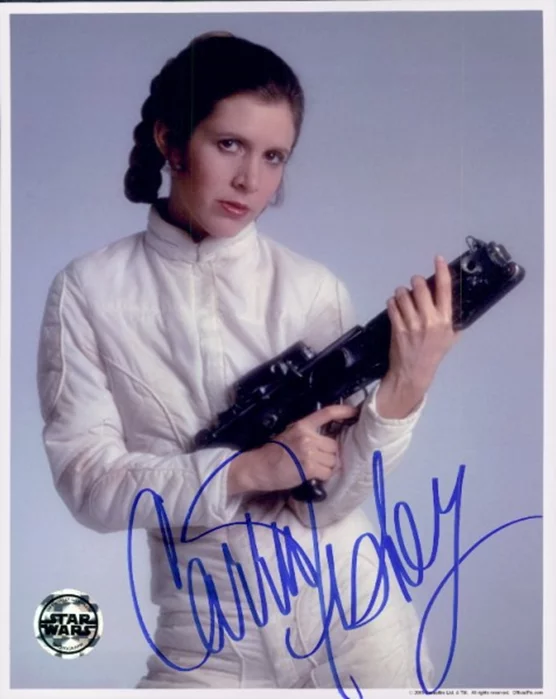 Carrie Fisher autograph