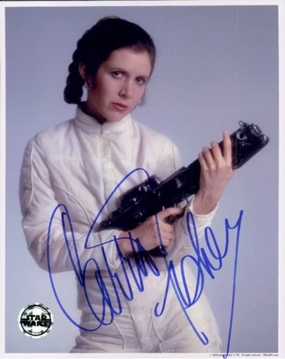 Carrie Fisher autograph