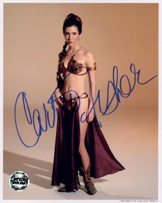 Carrie Fisher autograph