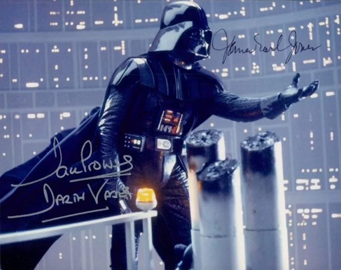 Darth Vader autograph